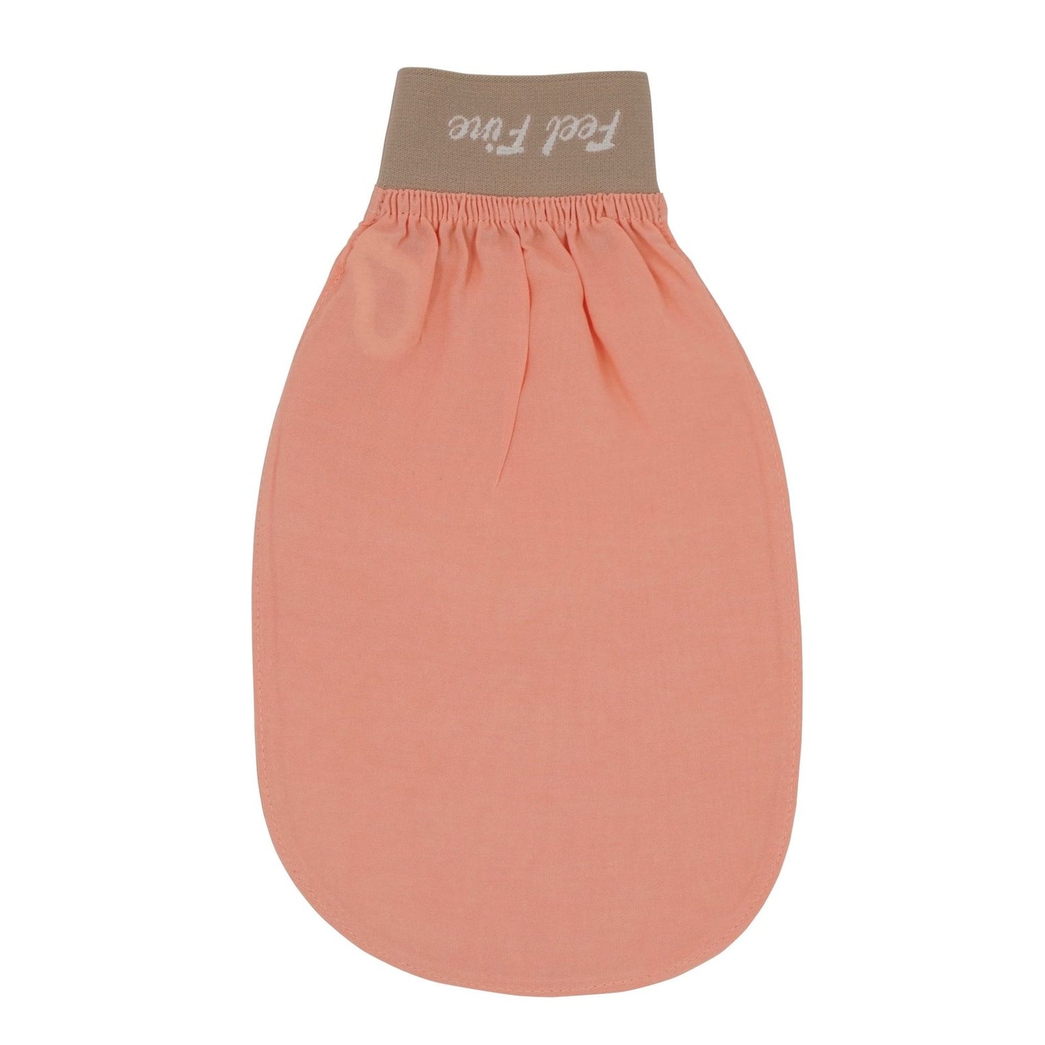 Turkish Exfoliating Gloves Ð Natural Plant Silk Kese (Salmon Pink) | Feel Fine