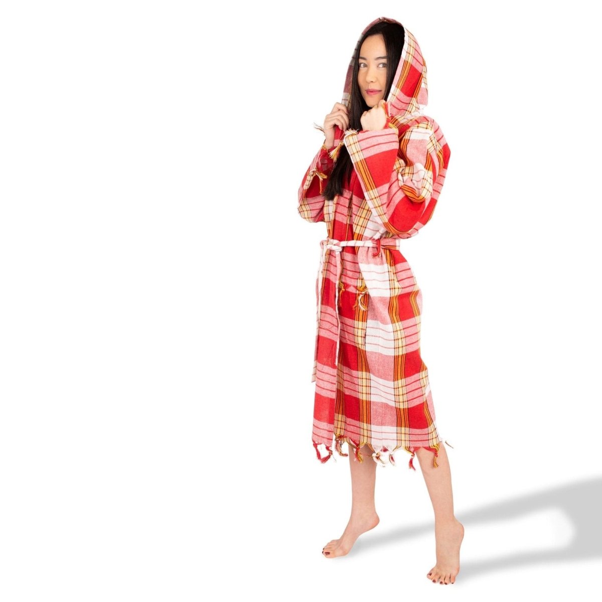 Peshtemal Bathrobe Ð Lightweight Quick-Dry Turkish Towel Robe (Unisex) | Feel Fine - Mahukaa