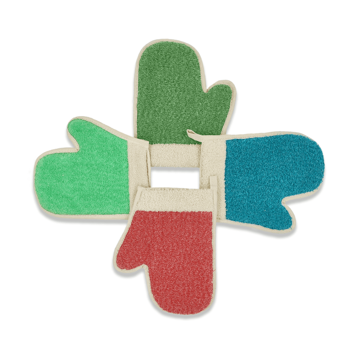 Poly Cotton Bath Glove With Thumb PCL-6047 - Mahukaa