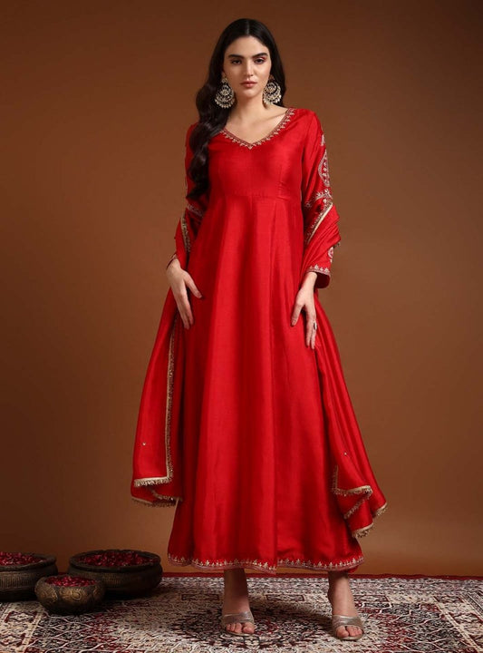 green emerald velvet dress Twisha Salwar Kameez Art Silk