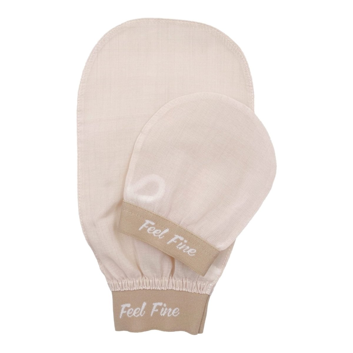 Silk Exfoliating Mitt Ð 100% Raw Turkish Cocoon for Body &038; Sensitive Skin | Feel Fine - Mahukaa